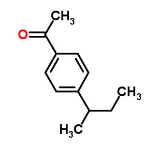 1-(4-仲丁基苯基)乙酮結(jié)構(gòu)式_7645-81-0結(jié)構(gòu)式