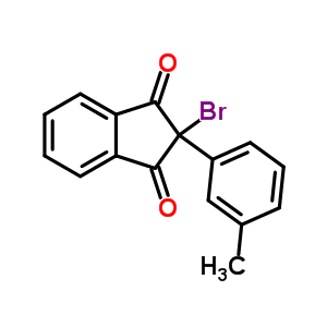 2-Bromo-2-(3-methylphenyl)-1h-indene-1,3(2h)-dione Structure,76475-64-4Structure