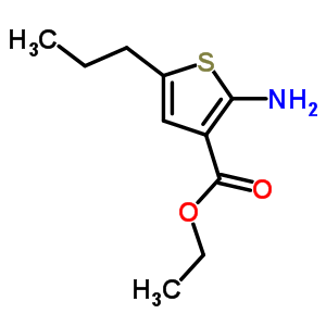 乙基 2-氨基-5-丙基噻吩-3-羧酸結(jié)構(gòu)式_76575-31-0結(jié)構(gòu)式
