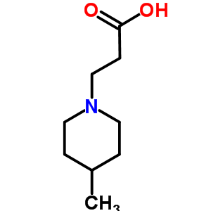 3-(4-Methylpiperidin-1-yl)propanoic acid hydrochloride Structure,765891-92-7Structure