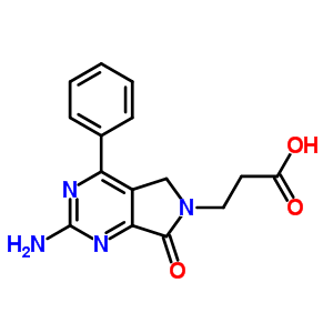 6H-pyrrolo[3,4-d]pyrimidine-6-propanoicacid, 2-amino-5,7-dihydro-7-oxo-4-phenyl- Structure,76628-75-6Structure