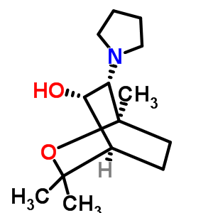 (1a,4a,5b,6b)-(9ci)-1,3,3-三甲基-6-(1-吡咯烷)-2-噁雙環(huán)[2.2.2]辛烷-5-醇結(jié)構(gòu)式_76793-01-6結(jié)構(gòu)式