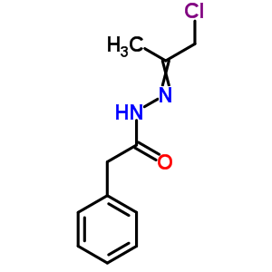 N-(1-chloropropan-2-ylideneamino)-2-phenyl-acetamide Structure,7696-86-8Structure