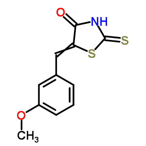 4-Thiazolidinone,5-[(3-methoxyphenyl)methylene]-2-thioxo- Structure,76979-31-2Structure