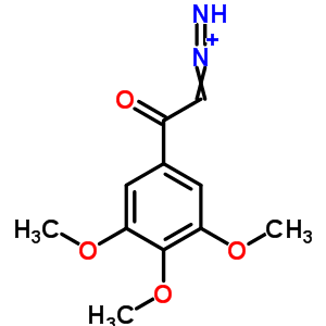 Ethanone,2-diazo-1-(3,4,5-trimethoxyphenyl)- Structure,7702-09-2Structure