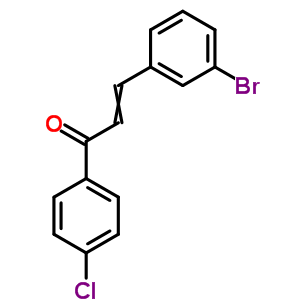 2-Propen-1-one,3-(3-bromophenyl)-1-(4-chlorophenyl)- Structure,77153-27-6Structure