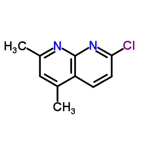 7-Chloro-2,4-dimethyl-1,8-naphthyridine Structure,77223-21-3Structure