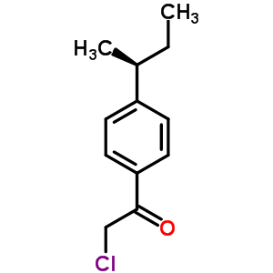 Ethanone, 2-chloro-1-[4-(1-methylpropyl)phenyl]-(9ci) Structure,77234-66-3Structure