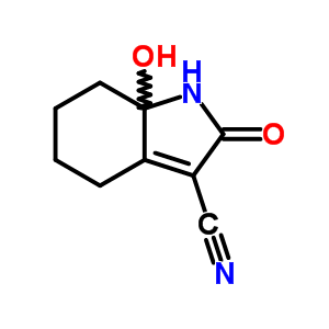 7A-hydroxy-2-oxo-4,5,6,7-tetrahydro-1h-indole-3-carbonitrile Structure,77311-46-7Structure