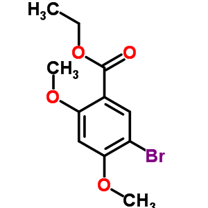 5-溴-2,4-二甲氧基苯甲酸乙酯結(jié)構(gòu)式_773136-05-3結(jié)構(gòu)式