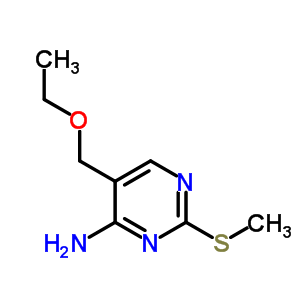 5-(Ethoxymethyl)-2-methylsulfanyl-pyrimidin-4-amine Structure,774-75-4Structure