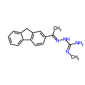 Hydrazinecarboximidamide, 2-[1-(9h-fluoren-2-yl)ethylidene[-n-methyl-, monohydrochloride Structure,77476-06-3Structure