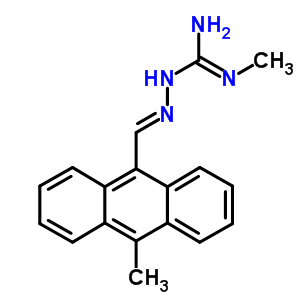 2-Methyl-1-[(10-methylanthracen-9-yl)methylideneamino]guanidine Structure,77476-10-9Structure