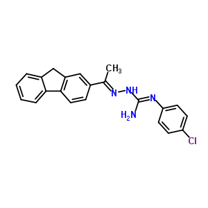 2-(4-Chlorophenyl)-1-[1-(9h-fluoren-2-yl)ethylideneamino]guanidine Structure,77476-19-8Structure