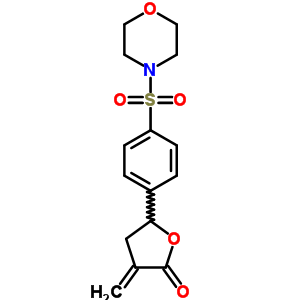 3-Methylene-5-[4-(morpholine-4-sulfonyl)phenyl]dihydrofuran-2-one Structure,77547-03-6Structure