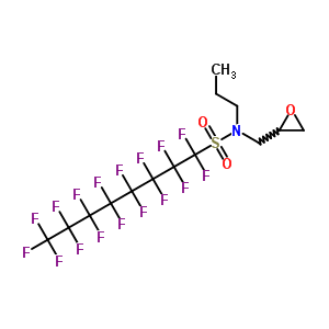 N-n-Propyl-N-(2,3-epoxypropyl)perfluorooctyl-sulfonamide Structure,77620-64-5Structure