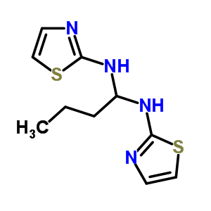 N,n-bis(1,3-thiazol-2-yl)butane-1,1-diamine Structure,77655-26-6Structure