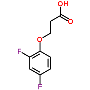 3-(2,4-Difluorophenoxy)propanoic acid Structure,777-28-6Structure