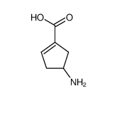 1-Cyclopentene-1-carboxylicacid,4-amino-(9ci) Structure,77745-27-8Structure