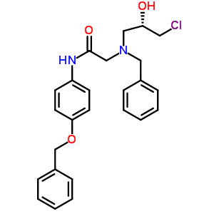 (S)-2-[芐基-(3-氯-2-羥基丙基)-氨基]-n-(4-芐氧基苯基)-乙酰胺結(jié)構(gòu)式_777934-41-5結(jié)構(gòu)式