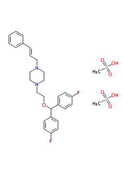 1-(2-(Bis-(4-fluorophenyl)methoxy)ethyl)-4-(3-phenyl-2-propenyl)piperazine dihydrochloride Structure,77862-93-2Structure