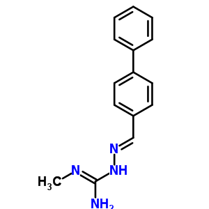 2-Methyl-1-[(4-phenylphenyl)methylideneamino]guanidine Structure,77919-82-5Structure