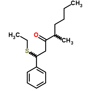 1-(乙基硫代)-4-甲基-1-苯基-3-辛酮結(jié)構(gòu)式_77921-33-6結(jié)構(gòu)式