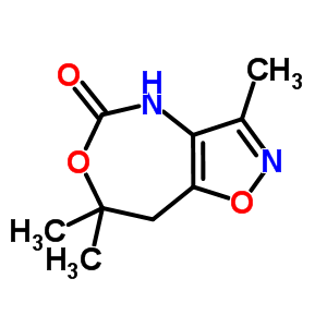 (9ci)-7,8-二氫-3,7,7-三甲基-異噁唑并[4,5-d][1,3]噁氮雜革-5(4h)-酮結構式_77931-65-8結構式