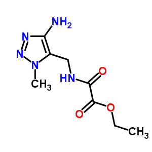 Ethyl (5-amino-3-methyl-triazol-4-yl)methylcarbamoylformate Structure,77976-45-5Structure