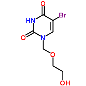 1-(2-Hydroxyethoxy)methyl-5-bromouracil Structure,78097-11-7Structure