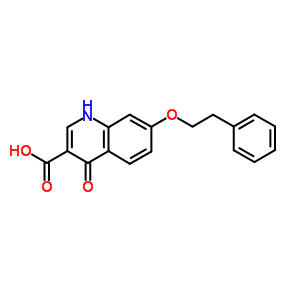 4-Oxo-7-phenethyloxy-1h-quinoline-3-carboxylic acid Structure,78105-11-0Structure