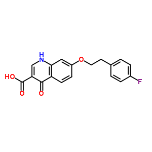 7-[2-(4-Fluorophenyl)ethoxy]-4-oxo-1h-quinoline-3-carboxylic acid Structure,78105-12-1Structure