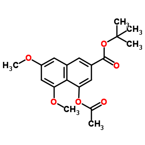 4-(Acetyloxy)-5,7-dimethoxy-2-naphthalenecarboxylic acid 1,1-dimethylethyl ester Structure,78395-58-1Structure