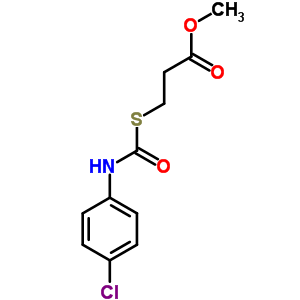 Methyl 3-[(4-chlorophenyl)carbamoylsulfanyl]propanoate Structure,78614-22-9Structure