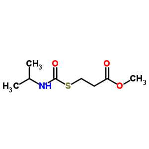 Methyl 3-(propan-2-ylcarbamoylsulfanyl)propanoate Structure,78614-30-9Structure