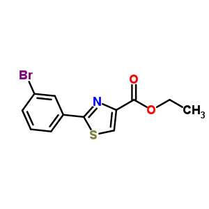 2-(3-Bromo-phenyl)-thiazole-4-carboxylic acid ethyl ester Structure,786654-97-5Structure