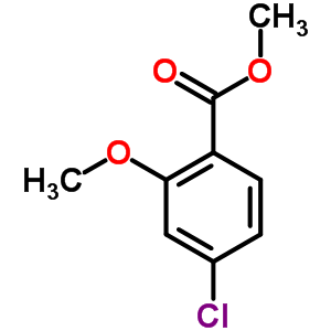 4-Chloro-2-methoxy-benzoicacid methyl ester Structure,78955-90-5Structure