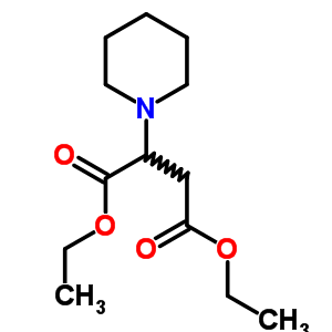 Diethyl 2-(1-piperidyl)butanedioate Structure,79089-47-7Structure