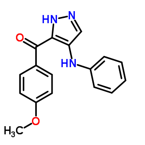 Methanone,(4-methoxyphenyl)[4-(phenylamino)-1h-pyrazol-3-yl]- Structure,79159-45-8Structure