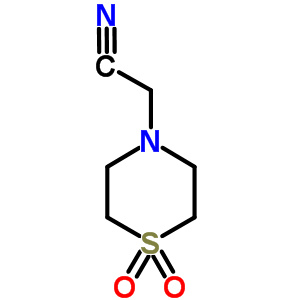 1-(4-硫酰嗎啉)乙腈結(jié)構(gòu)式_79207-43-5結(jié)構(gòu)式