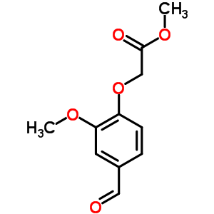 Methyl (4-formyl-2-methoxyphenoxy)acetate Structure,79317-30-9Structure