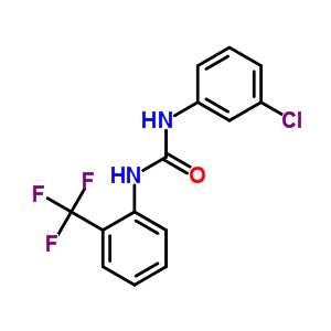 3-(3-Chlorophenyl)-1-[2-(trifluoromethyl)phenyl]urea Structure,794-57-0Structure