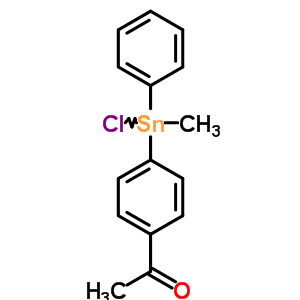 1-[4-(Chloro-methyl-phenyl-stannyl)phenyl]ethanone Structure,79459-65-7Structure