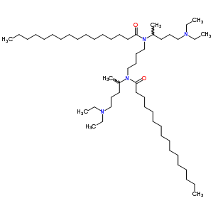 Hexadecanamide,n,n-1,4-butanediylbis[n-[4-(diethylamino)-1-methylbutyl]- Structure,79692-29-8Structure