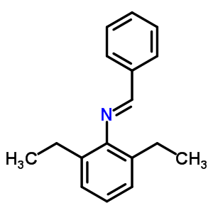 Benzenamine, 2,6-diethyl-n-(phenylmethylene)- Structure,79937-92-1Structure