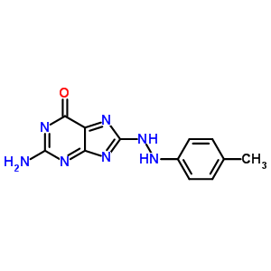 6H-purin-6-one, 2-amino-1,7-dihydro-8-((4-methylphenyl)azo)- Structure,79953-01-8Structure