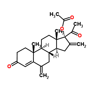 17Alpha-acetoxy-6,16-di-methylene-pregn-4-en-3,20-dione Structure,80097-73-0Structure