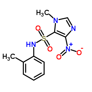 3-Methyl-n-(2-methylphenyl)-5-nitro-imidazole-4-sulfonamide Structure,80348-62-5Structure