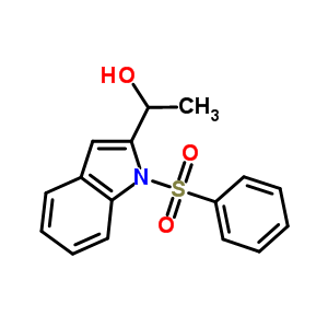 1-[1-(Phenylsulfonyl)indole-2-yl]ethanol Structure,80360-24-3Structure