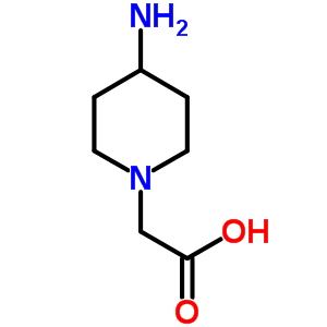 (4-Amino-1-piperidinyl) acetic acid Structure,805179-70-8Structure